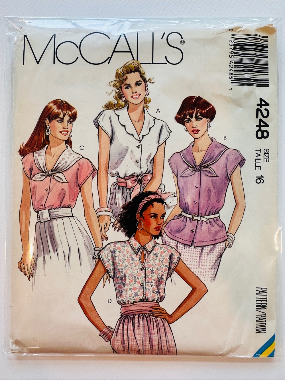 McCall’s 4248 blouse sewing pattern